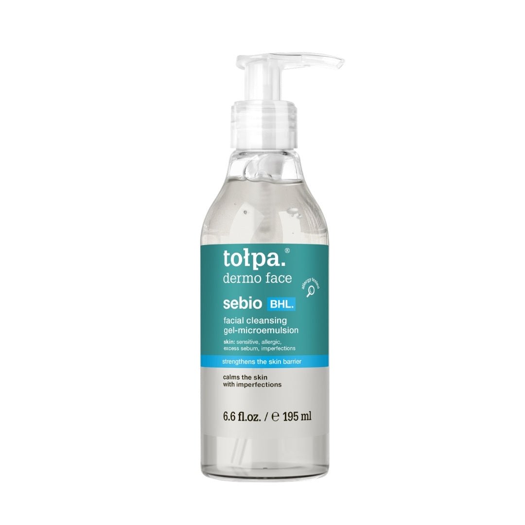 Tołpa dermo face sebio BHL. facial cleansing gel - microemulsion 195ml - Tołpa - Vesa Beauty