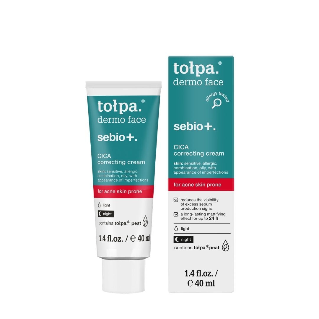 Tołpa dermo face sebio+. CICA correcting cream night 40ml - Tołpa - Vesa Beauty