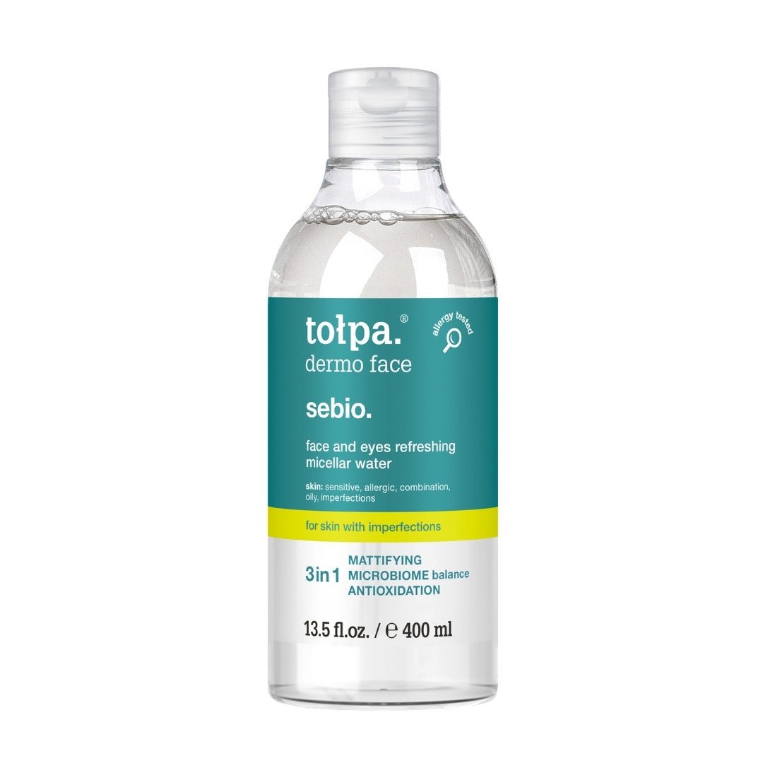 Tołpa dermo face sebio. face and eyes refreshing micellar water 400ml - Tołpa - Vesa Beauty