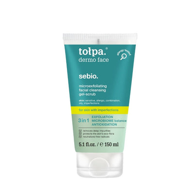 Tołpa dermo face sebio. microexfoliating facial cleansing gel - scrub 150ml - Tołpa - Vesa Beauty