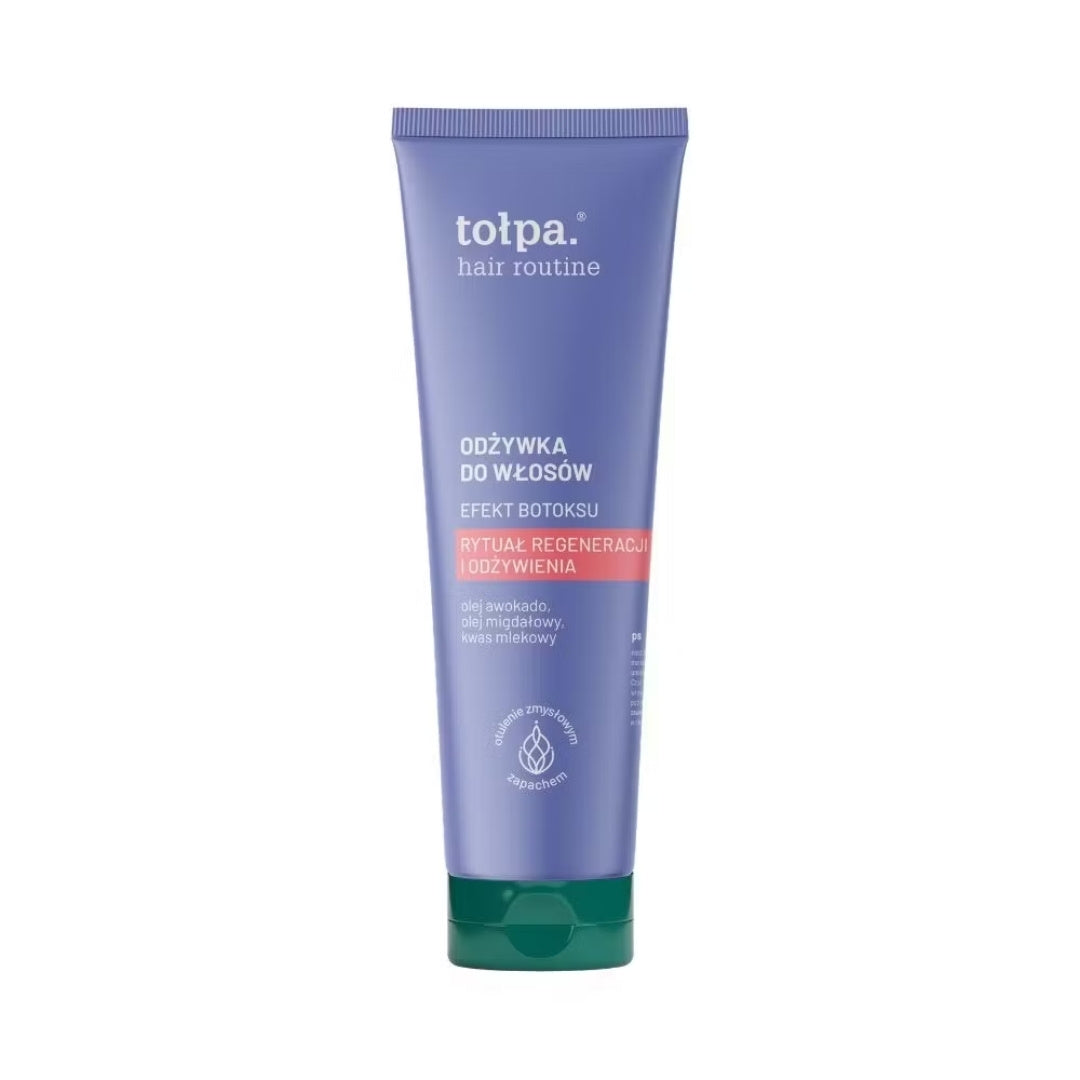 Natural Cosmetics Tołpa hair routine. Smoothing Conditioner- Botox 175ml