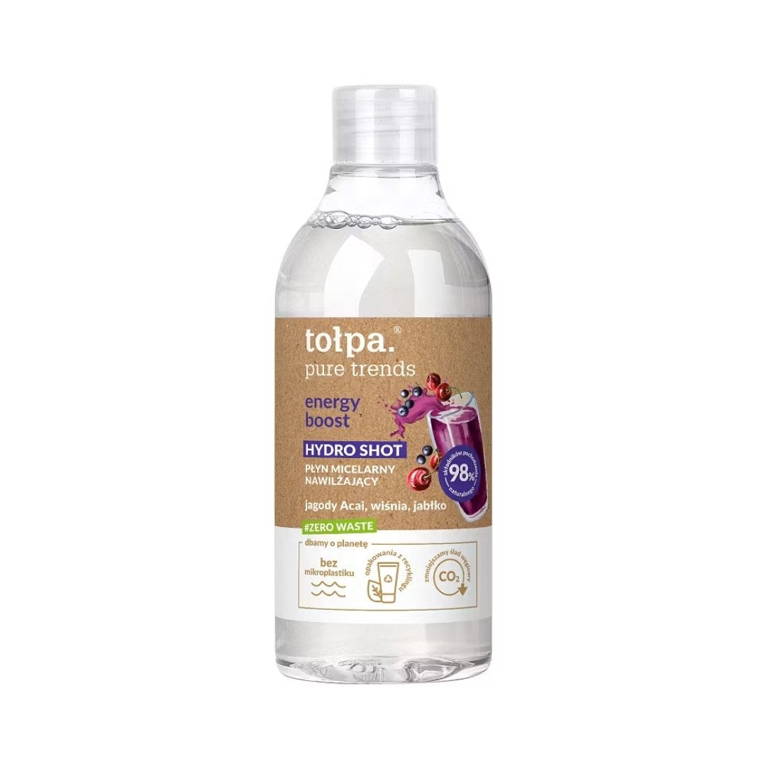 Natural Cosmetics Tołpa pure trends energy boost. Micellar Lotion 400ml