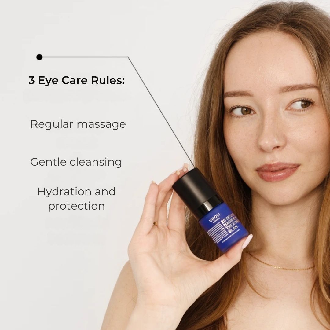Natural Cosmetics 20 SECONDS MAGIC EYE TREATMENT GLAM brightening-lifting-repairing undereye & eyelid serum with caffeine, peptides, hyaluronic acid & Beautifeye™ complex 15ml