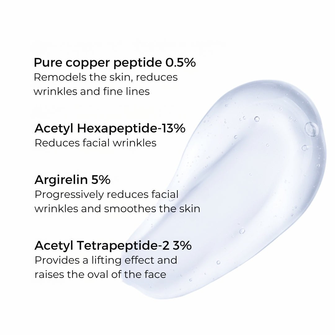 Veoli Botanica BLUE AGELESS ESSENCE Plumping & Firming anti - aging Serum with pure copper peptide 0.5% & peptide complexes 11% 30ml - Veoli Botanica - Vesa Beauty