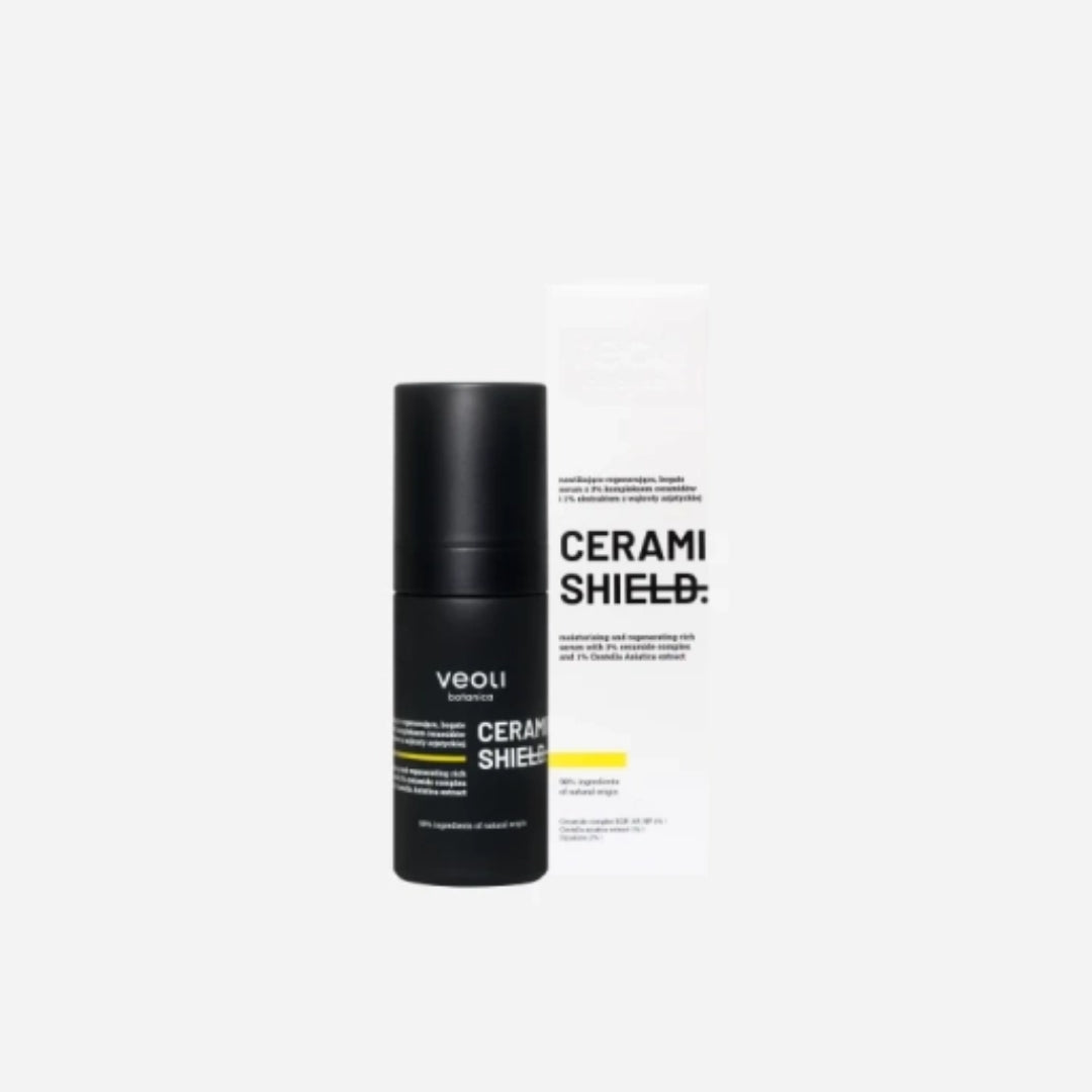 Natural Cosmetics CERAMIDE SHIELD Moisturising and regenerating Rich Serum with 3% ceramide complex and 1% Centella Asiatica extract 30ml