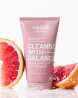 Veoli Botanica CLEANSE WITH BALANCE Purifying and exfoliating facial cleansing gel for oily and combination skin 150ml - Veoli Botanica - Vesa Beauty