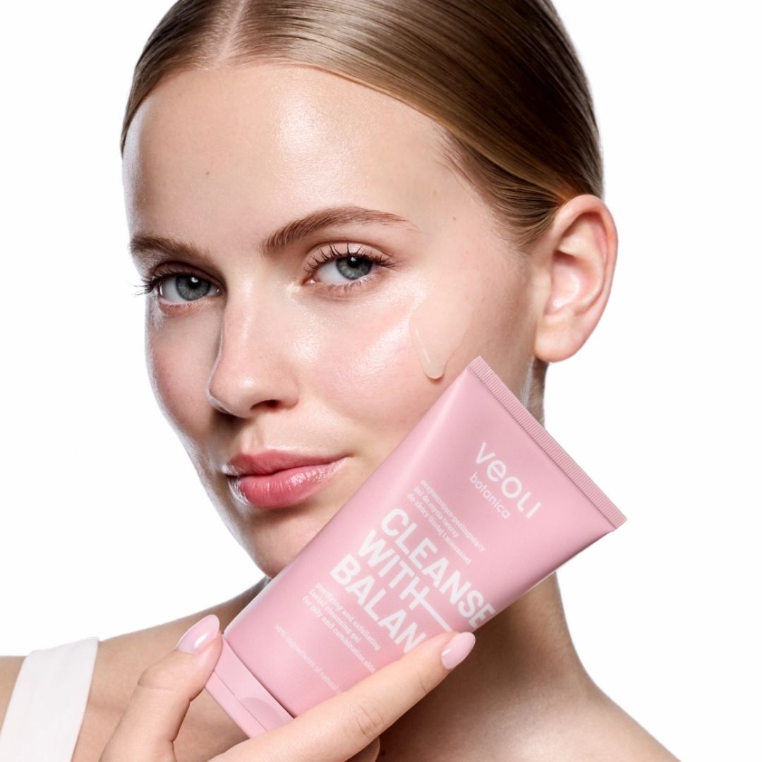 Veoli Botanica CLEANSE WITH BALANCE Purifying and exfoliating facial cleansing gel for oily and combination skin 150ml - Veoli Botanica - Vesa Beauty