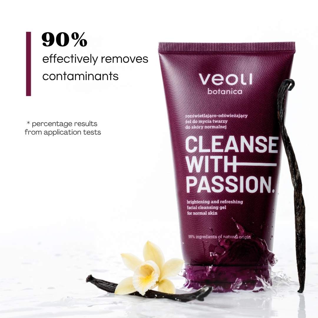 Veoli Botanica CLEANSE WITH PASSION brightening and refreshing facial cleansing gel for normal skin 150ml - Veoli Botanica - Vesa Beauty