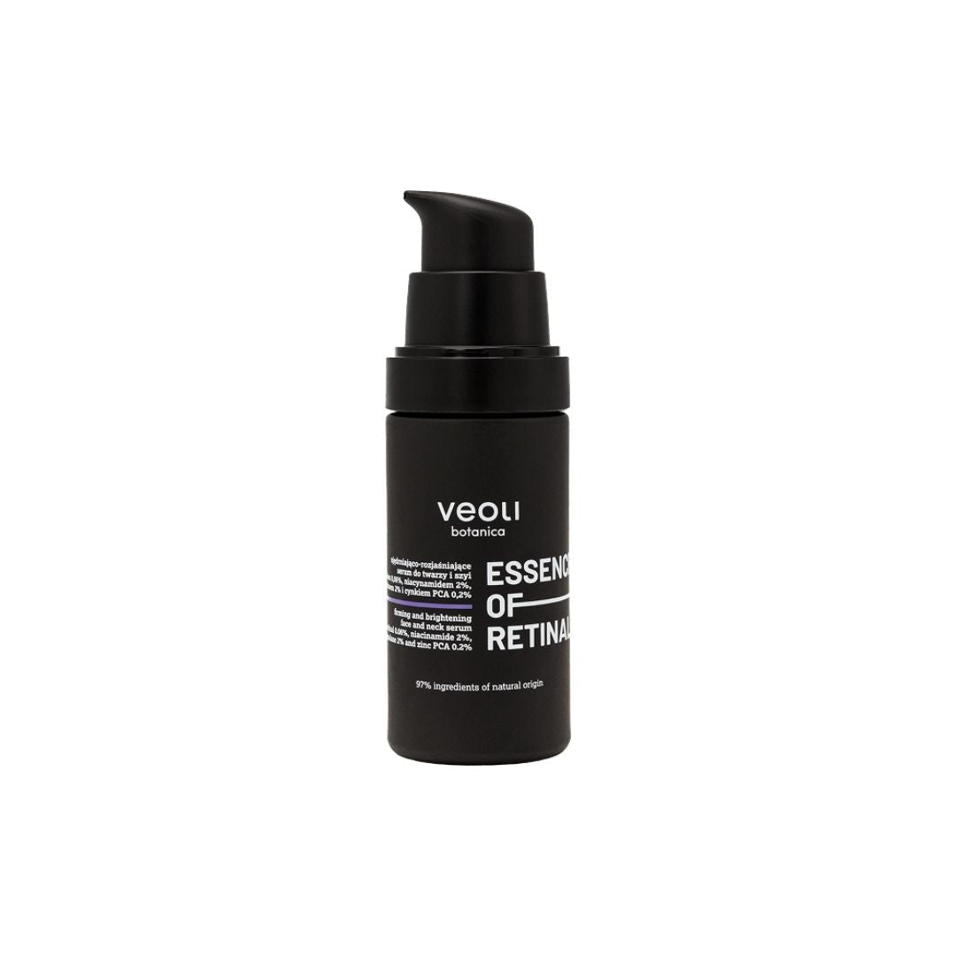 Veoli Botanica ESSENCE OF RETINAL firming and brightening face & neck serum with retinal 0.06%, niacinamide 2%, squalane 2%, zinc PCA 0.2% 30ml - Veoli Botanica - Vesa Beauty