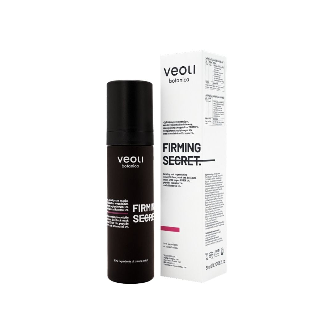 Veoli Botanica FIRMING SECRET Firming & regenerating senolytic mask for the face, neck & décolleté with 1% vegan PDRN, 1% peptide complex, 1% silicon biomolecules 50ml - Veoli Botanica - Vesa Beauty