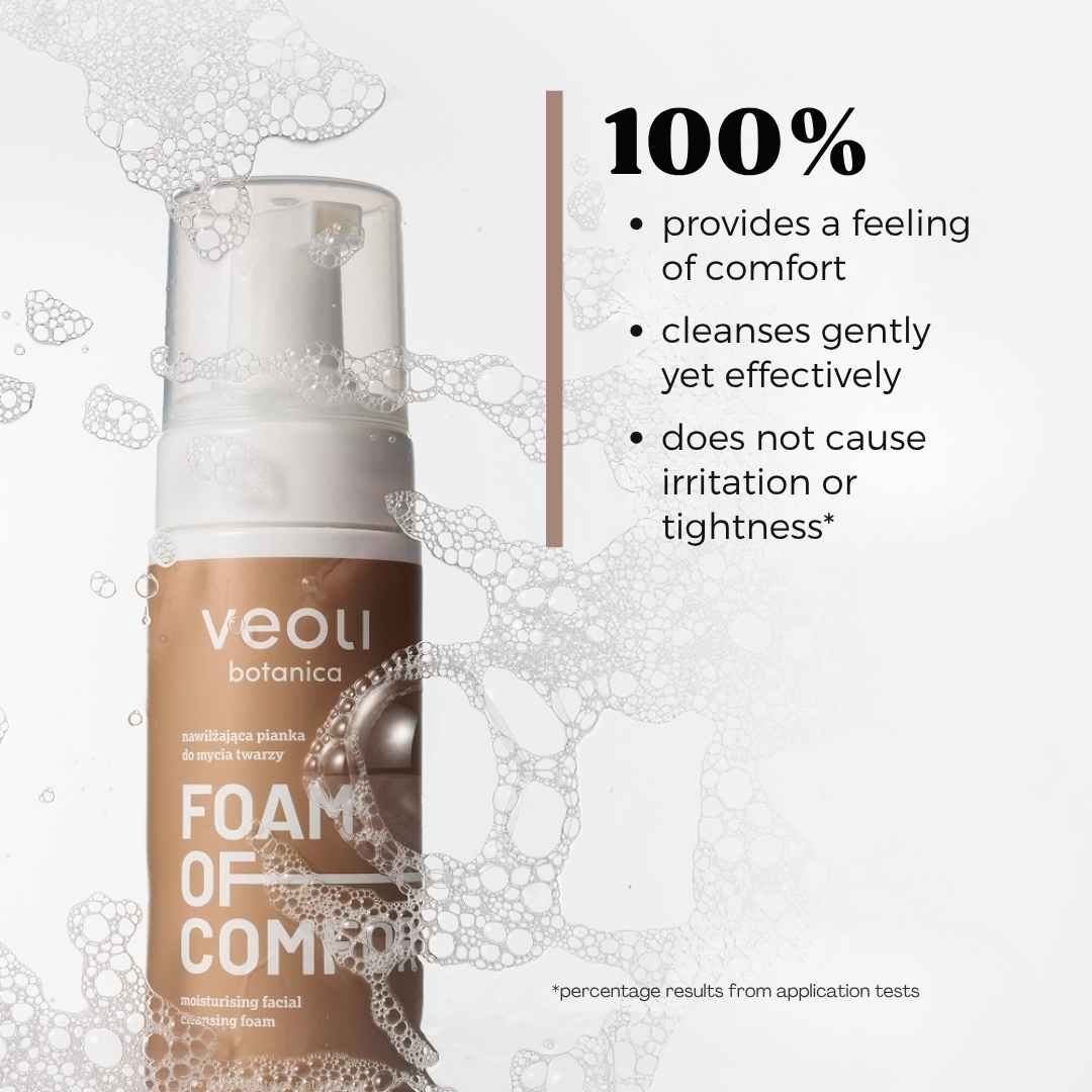 Veoli Botanica FOAM OF COMFORT Moisturizing Facial Cleansing Foam 150ml - Veoli Botanica - Vesa Beauty