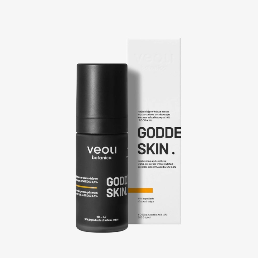 Veoli Botanica GODDESS SKIN Brightening & soothing water - gel serum with ethylated ascorbic acid 10% and EGCG 0.5% 30ml - Veoli Botanica - Vesa Beauty