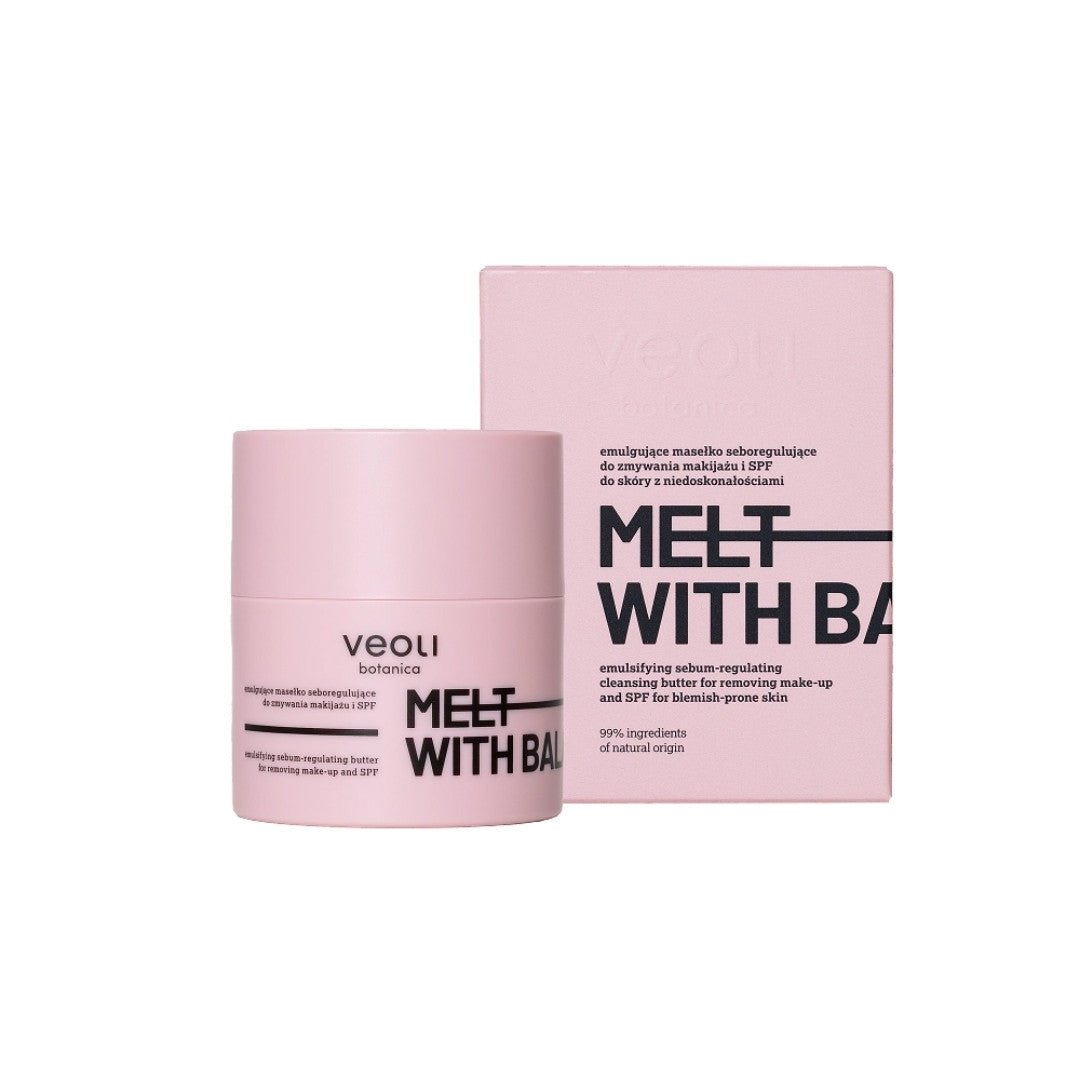 Veoli Botanica MELT WITH BALANCE Emulsifying Sebum - regulating Cleansing Butter for removing make - up & SPF for Blemish - prone skin 40g - Veoli Botanica - Vesa Beauty