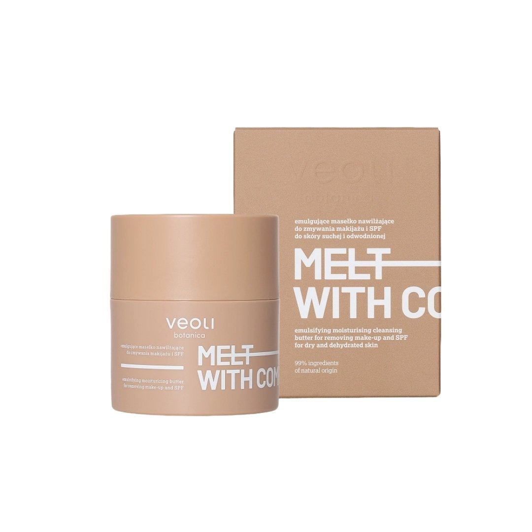 Veoli Botanica MELT WITH COMFORT Emulsifying Moisturizing Cleansing Butter for removing make - up & SPF for Dry & Dehydrated skin 40g - Veoli Botanica - Vesa Beauty