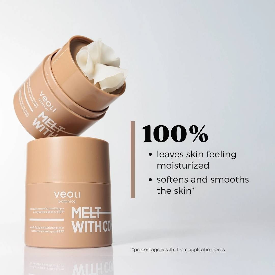 Veoli Botanica MELT WITH COMFORT Emulsifying Moisturizing Cleansing Butter for removing make - up & SPF for Dry & Dehydrated skin 40g - Veoli Botanica - Vesa Beauty