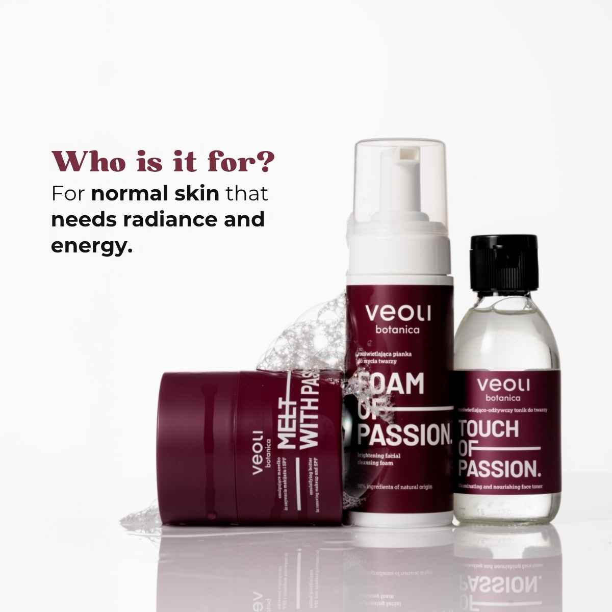 Natural Cosmetics Veoli Botanica TOUCH OF PASSION Illuminating & Nourishing Face Toner 150ml