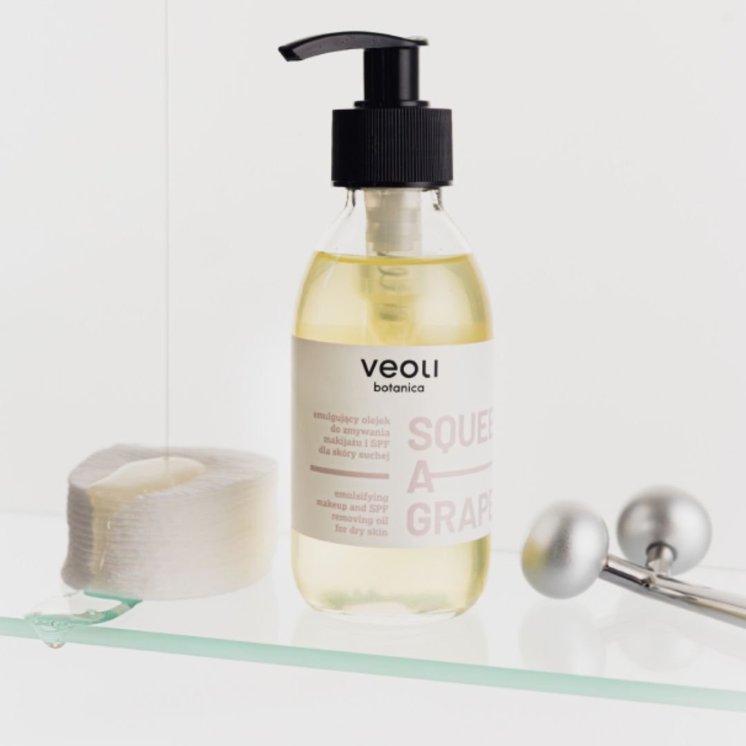 Veoli Botanica SQUEEZE A GRAPE emulsifying makeup and SPF removing oil for dry skin 150ml - Veoli Botanica - Vesa Beauty