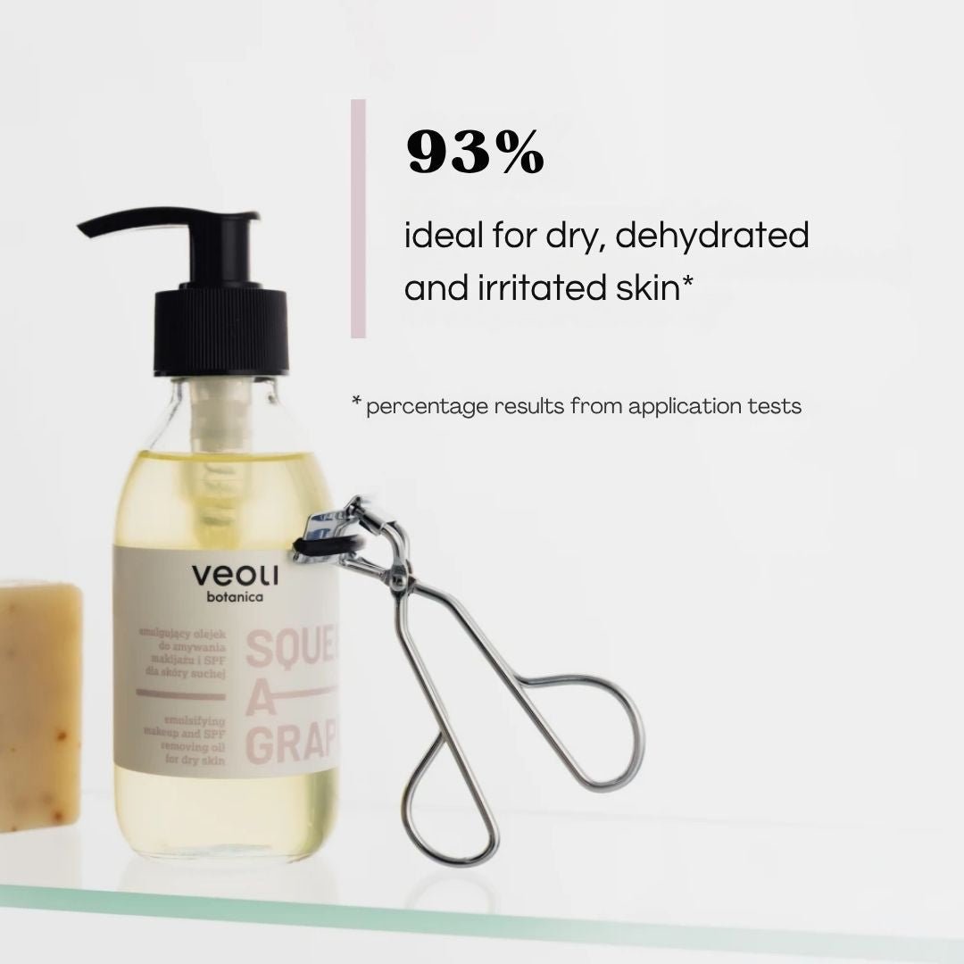 Veoli Botanica SQUEEZE A GRAPE emulsifying makeup and SPF removing oil for dry skin 150ml - Veoli Botanica - Vesa Beauty