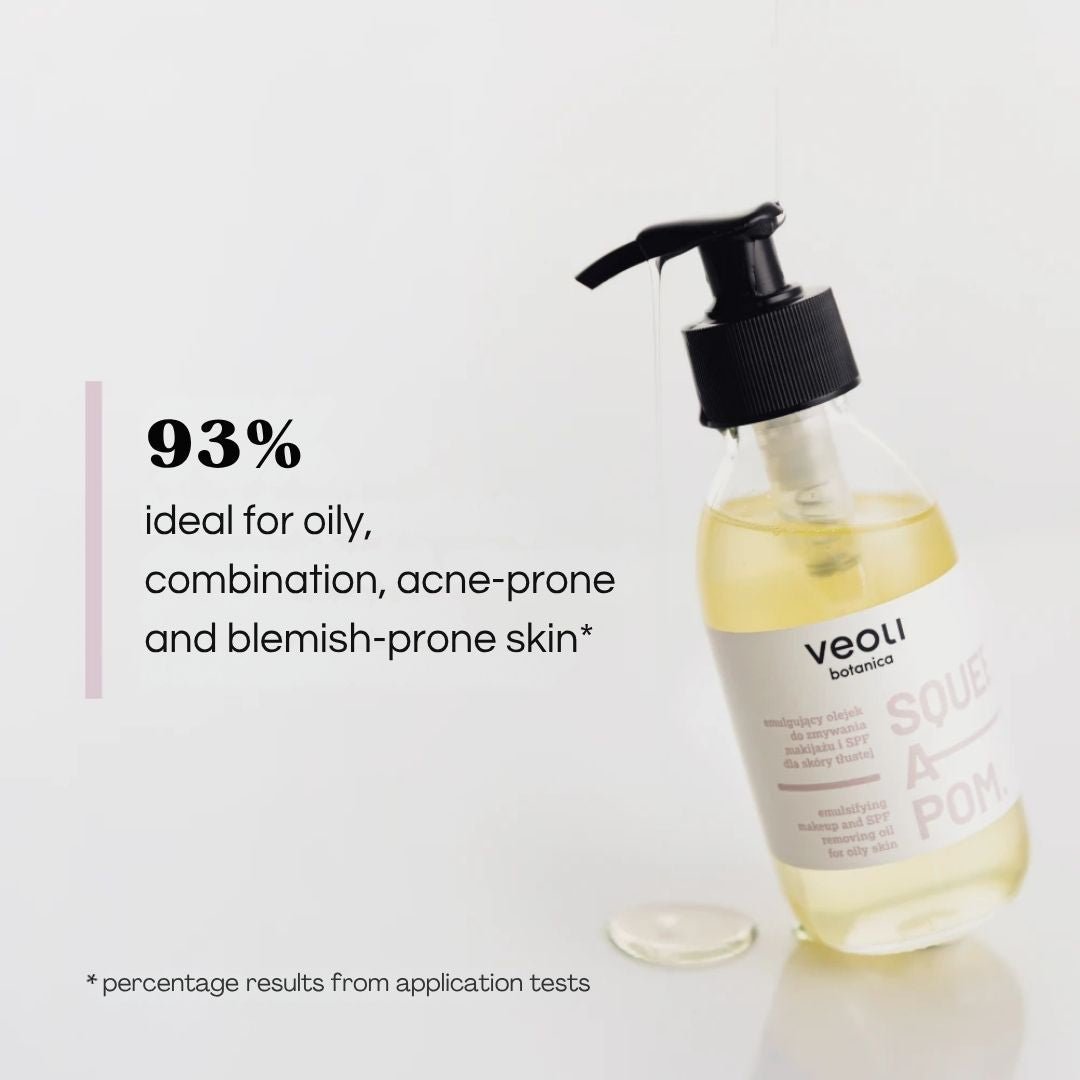 Veoli Botanica SQUEEZE A POM emulsifying makeup and SPF removing oil for oily skin 150ml - Veoli Botanica - Vesa Beauty