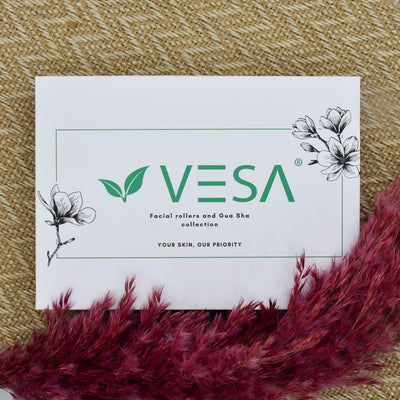 VESA Beauty Face massage Set: Roller + Gua Sha stone - Amethyst - VESA Beauty - Vesa Beauty