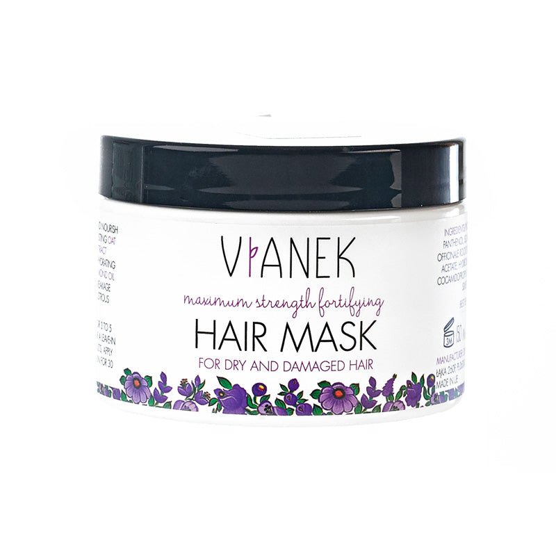 Vianek Maximum Strength Fortifying Mask for Dry and Damaged Hair 150ml - Vianek - Vesa Beauty