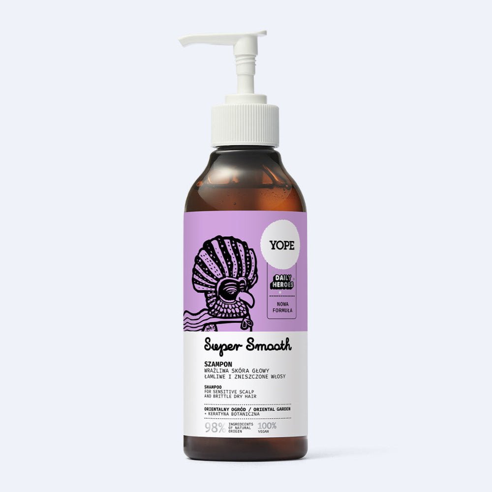 Yope Super Smooth - Shampoo for sensitive scalp & brittle dry hair, Oriental Garden 300ml - Yope - Vesa Beauty