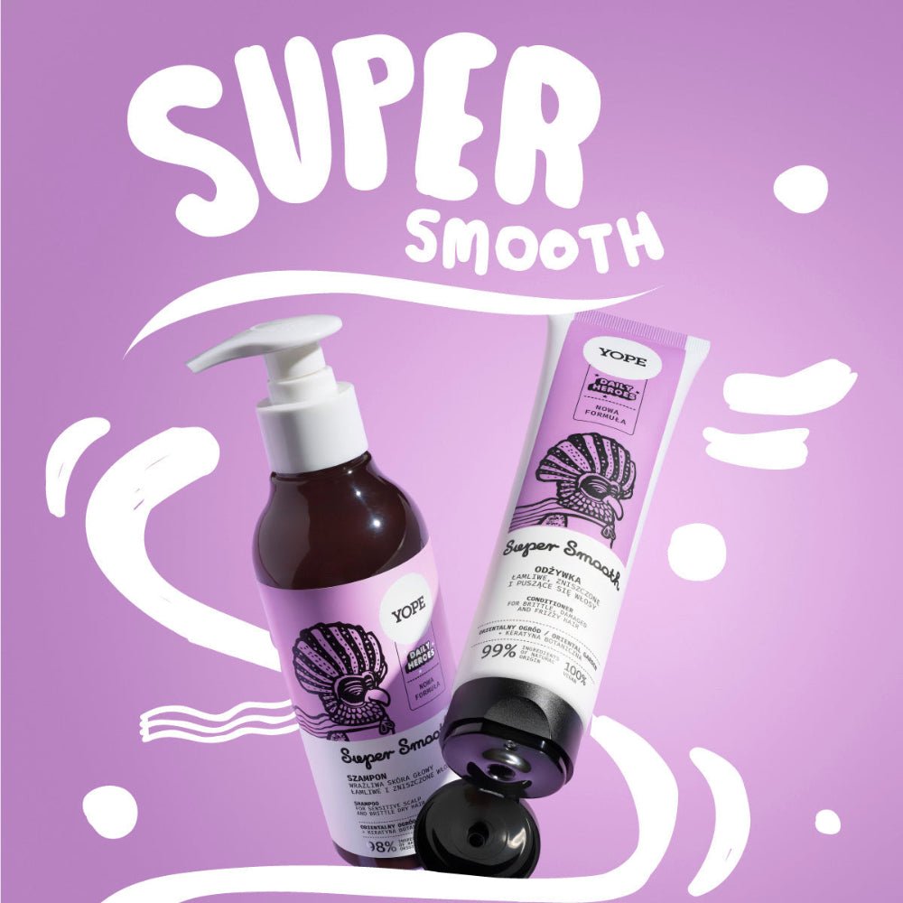 Yope Super Smooth - Shampoo for sensitive scalp & brittle dry hair, Oriental Garden 300ml - Yope - Vesa Beauty