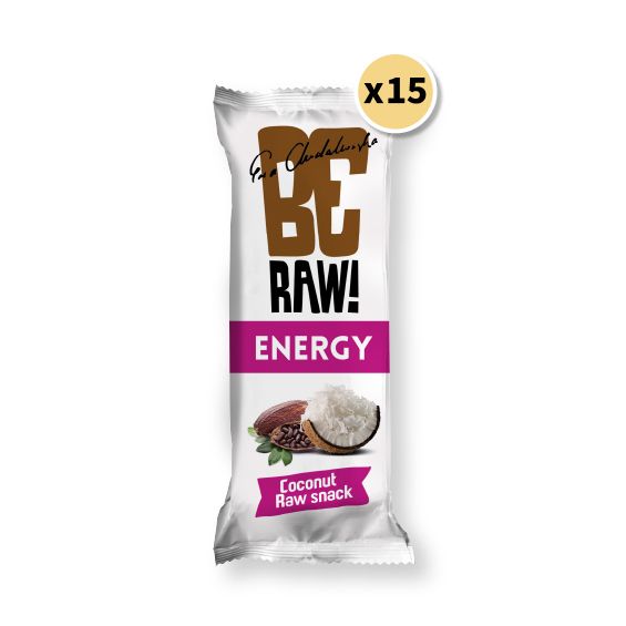 15x Be Raw Energy Bar 40g 14+1 FREE - Be Raw