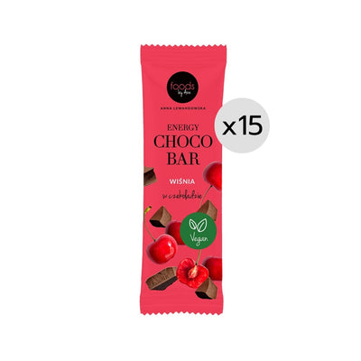 15x Foods by Ann Pocket Choco Bar Cherry in Chocolate 35g