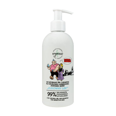 4Organic 2in1 Gel and shampoo for sensitive, allergic and atopic skin - Kajko & Kokosz "Cudowny lek" 300ml - 4Organic