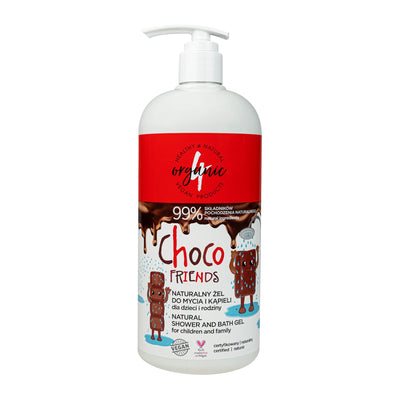 4Organic Zel do mycia i kąpieli dla dzieci i rodziny CHOCO 1l - VESA Beauty - kosmetyki naturalne UK  ||  4Organic Shower and bath gel for children and family CHOCO 1l  - VESA Bauty - natural cosmetics UK