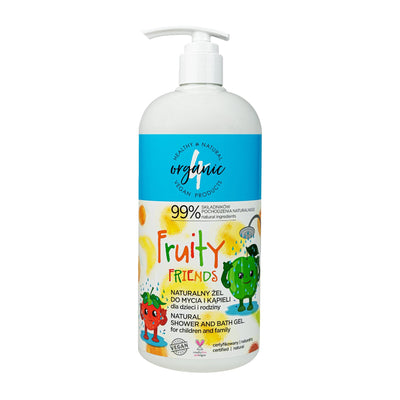 4Organic Washing and bathing gel for children and the family FRUITY 1l - 4Organic