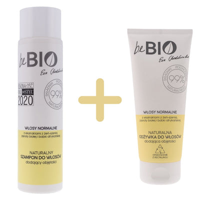 BeBio Normal Hair Set: Shampoo 300ml + Conditioner 200ml - BeBio Ewa Chodakowska