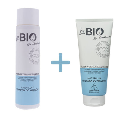 BeBio Oily Hair Set: Shampoo 300ml + Conditioner 200ml - BeBio Ewa Chodakowska