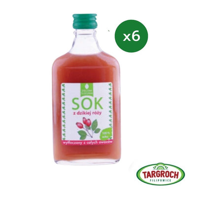 6x Cold Pressed Rosehip juice 100% 200ml - VESA UK